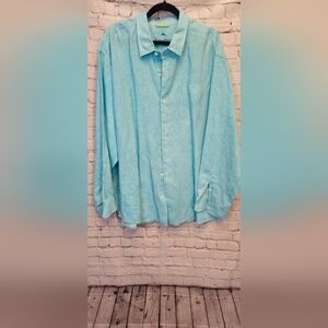 Tommy Bahama Light Blue Men's Casual Button Down Shirt